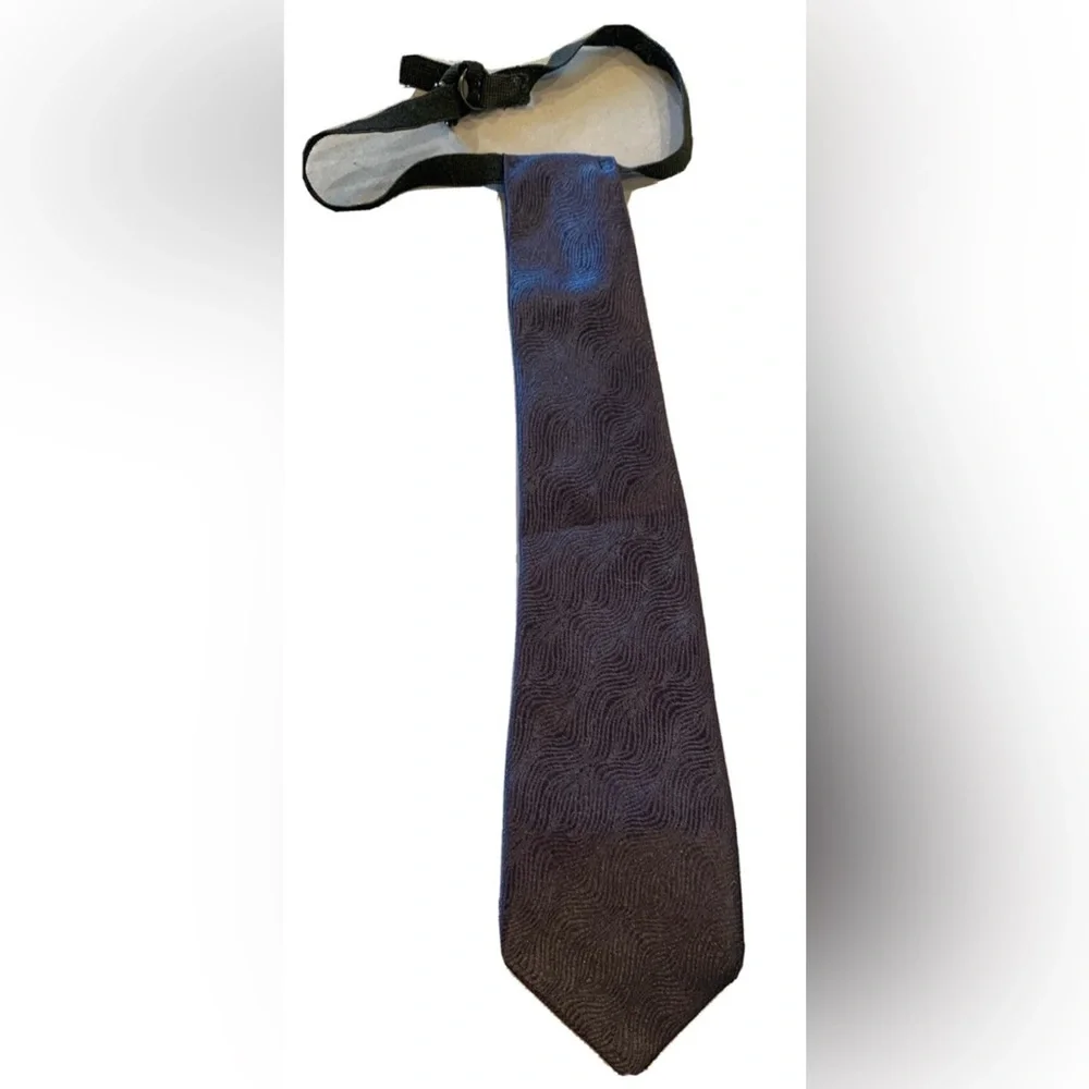 Navy Blue Satin Silk Tie - Baby Boy Toddler Easy Wrap Around Tie 1T 2T 3T 4T 5T